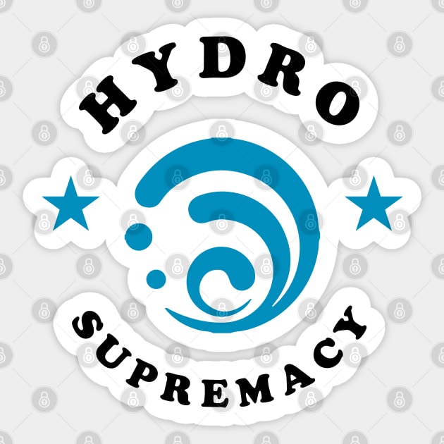 Hydro supremacy - Genshin Impact Sticker by Oricca